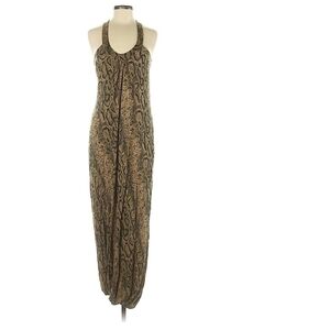 L.A.M.B. Fall 08 Size 8 Snakeskin Modal midi dress Vintage Couture Gwen Stefani